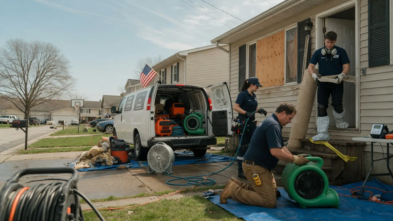 Water Damage Restoration in La Prairie, IL near me